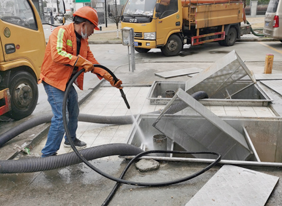 光坡镇隔油池清理